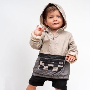 Little Bipsy Check Block Windbreaker